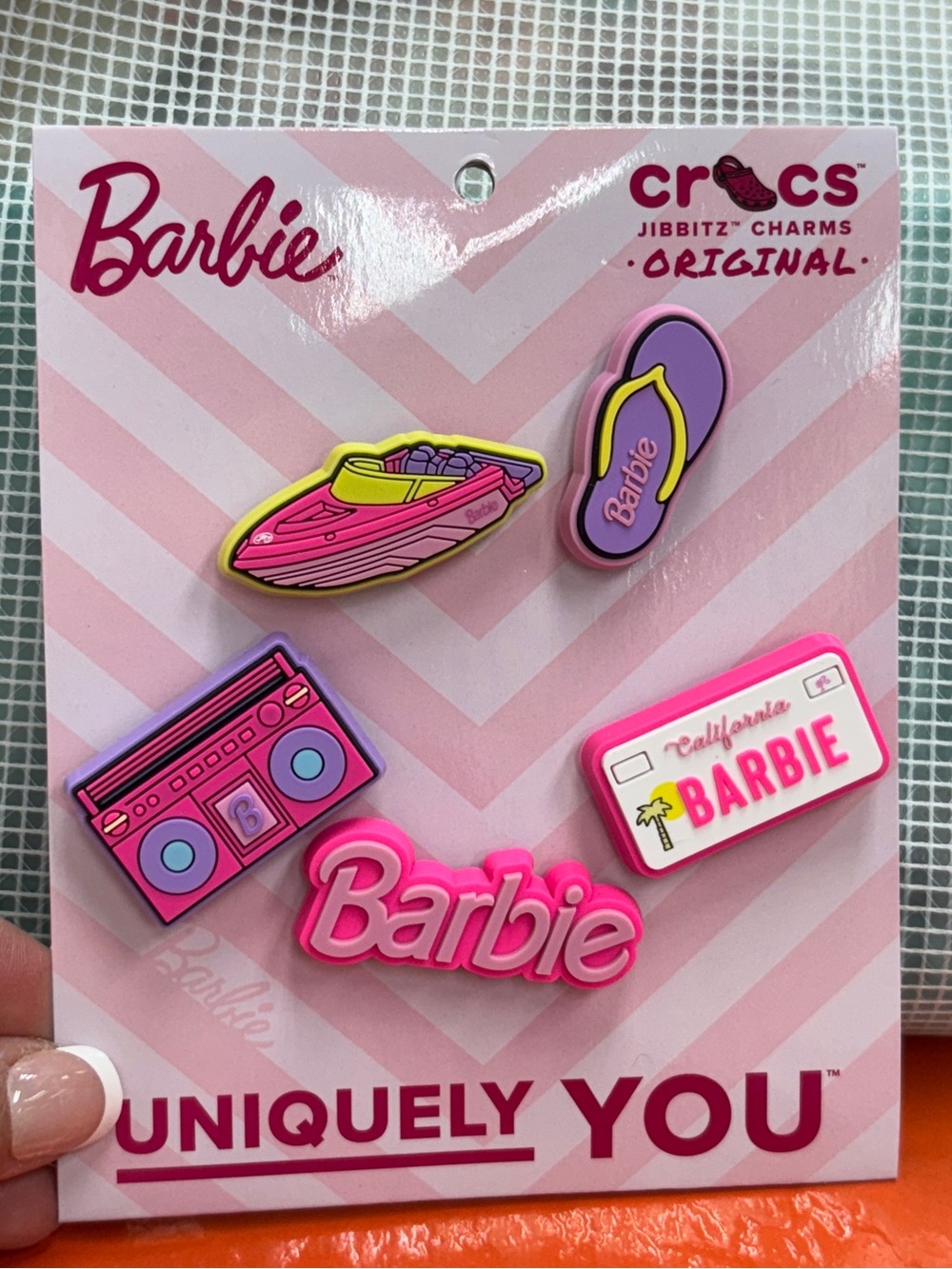 NWT Barbie Crocs Jibbitz Charm Set